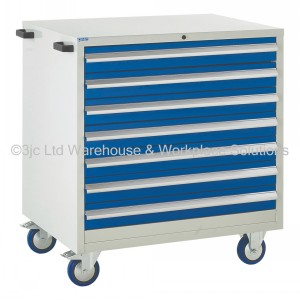 Euroslide Storage Cabinet Mobile 7 Drawers